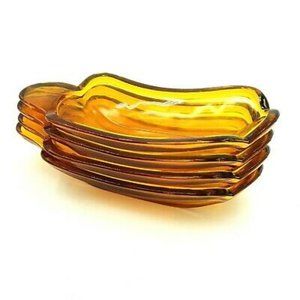 Vintage Indiana Glass Banana Split Boat Dishes